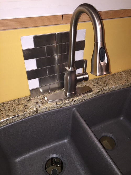 Please help me choose a faucet for stainless steel backsplash/