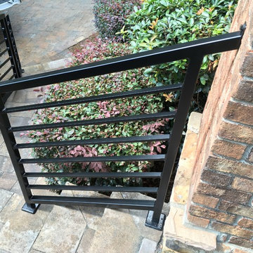 Transitional Powder-Coated Steel Railing