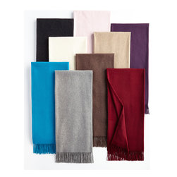 Fringed Cashmere Throw - Throws