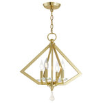 Livex Lighting, Inc. - 4 Light Mini Chandelier, Polished Brass - Number of Bulbs: 4