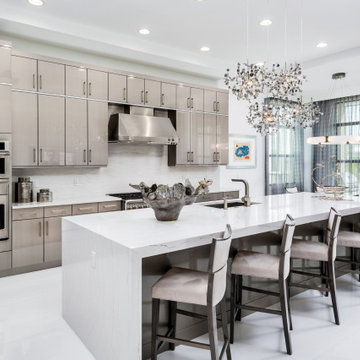 Sleek Metallic Contemporary Golf Residence