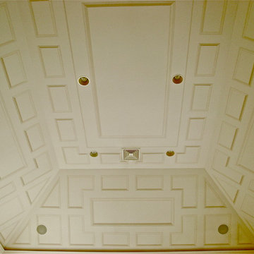 Large Trompe L'oeil/Grisaille Ceiling Tray