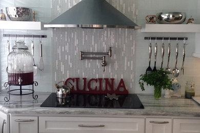 Example of a transitional kitchen design in Burlington