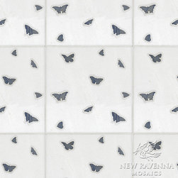Butterflies Stone Mosaic - Tiles