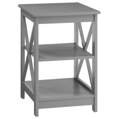 Oxford End Table With Shelves