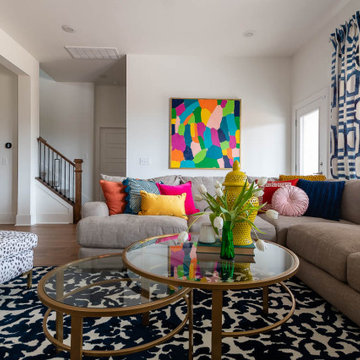 Colorfully Curated Living Room
