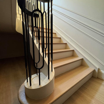 Project #134 | Straight Staircase with Elliptical Stringer