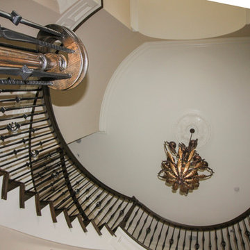 Project #45 | Curved Oak & Wrought Iron Staircase