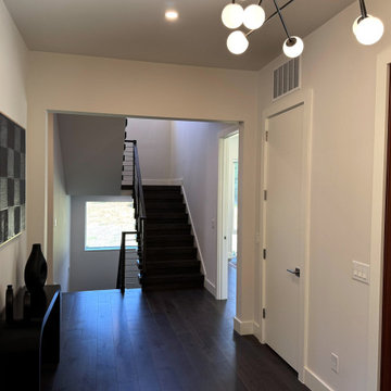 Project #137 | Maple Staircase with Stainless Steel Railing