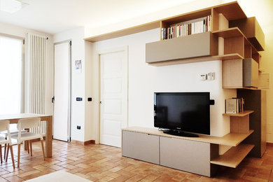 Immagine di un soggiorno design