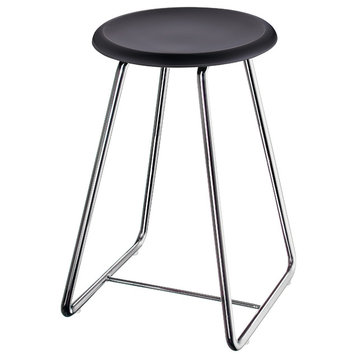 Outline Shower Stool Stainless Steel/Black Werzalit Seat