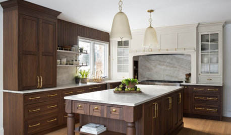 Bold Contrast and English Style Refresh a Dated Kitchen