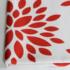 Dahlia Organic Pillow Cover, Orange/Natural, 18x12