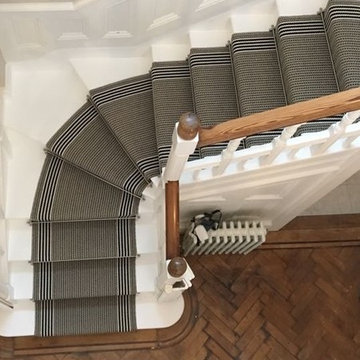 Roger Oates Flaxman Stone stair runner carpet in Windsor Berkshire