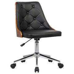 Stylish Java Brown Office Chair in Scoop Style –