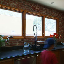 Kitchen -Brick Backsplash