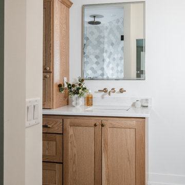 Lux Black & White Ombre Ensuite Shower
