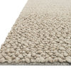 Handwoven Wool Textured Quarry QU-01 Area Rug by Loloi, Oatmeal, 9'3"x13'