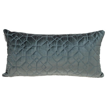 Parkland Collection Sora Transitional Gray/Charcoal Throw Pillow PILL21316P