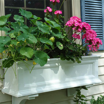 Mayne Fairfield 3ft Traditional Plastic Window Box in White
