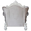 ACME Versailles Chair in Ivory Velvet & Bone White