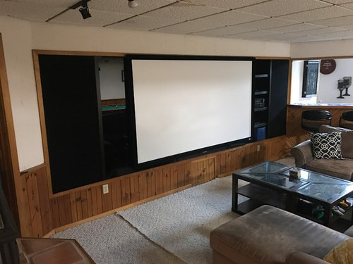 Basement Projector Wall