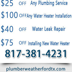 Plumber Weatherford TX