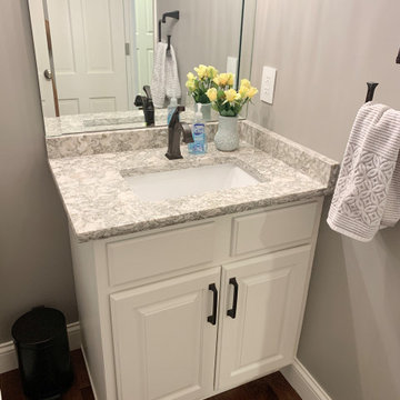 Open Concept Remodel in Rock Island With Walls Removed and a Custom Entry Bench