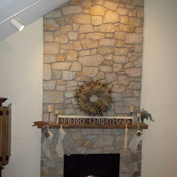 Indoor Masonry Stone Fireplace - Indoor Fireplaces