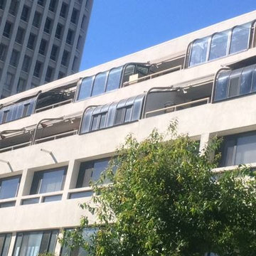 Curved Window Sunrooms In Downtown Los Angeles
