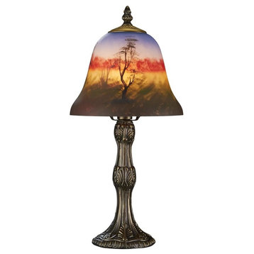 Forest Scene At Sunset Lamp