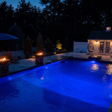 Pembroke 20'x44' PermaCrete Vinyl Liner In Ground Swimming Pool
