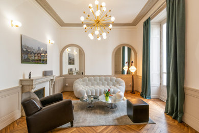 Cette image montre un salon traditionnel.