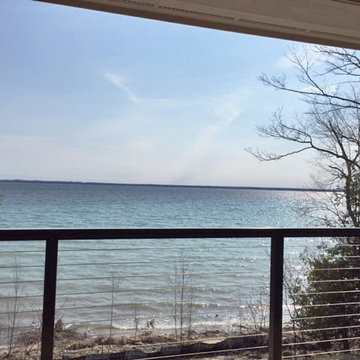 Traverse City, MI: Bronze Aluminum Railing Near Water