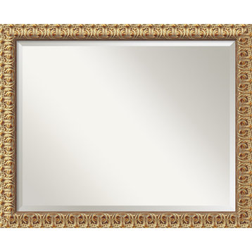 Florentine Gold Beveled Wood Wall Mirror - 31.5 x 25.5 in.