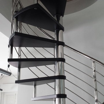 Scala a chiocciola inox