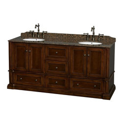 Antique Bathroom Vanities in Cherry Finish - Bathroom Vanities And Sink Consoles