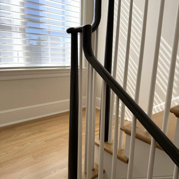 Project #142 | Transitional Staircase with Over-the-Post Balustrade