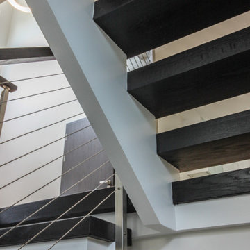 Project #70 | Open-Riser Staircase with Cable Railing