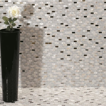 Nacare Iridescent Mosaic Tiles - White - Direct Tile Warehouse