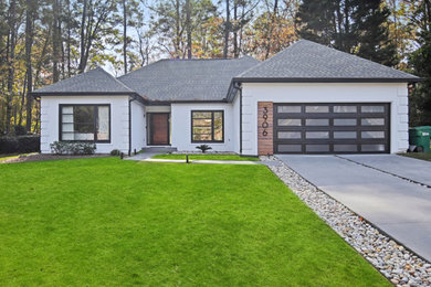 Example of a minimalist home design design in Atlanta