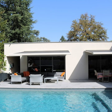 Une terrasse jardin