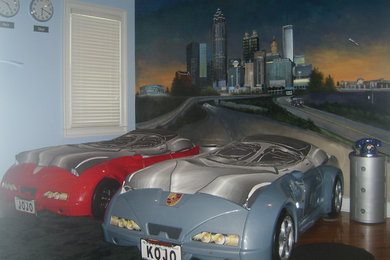 Inspiration for a contemporary garage in Atlanta.