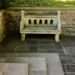 Limestone Tables and Benches - Outdoor Benches