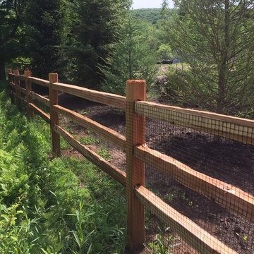 Red Cedar Split Rail Fence