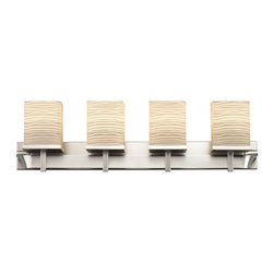 Iron Material 4 Light Bathroom Lighting by Forecast Lighting Isobar - Lighting