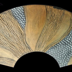 Bronze & Silver Strata Fan - Artwork