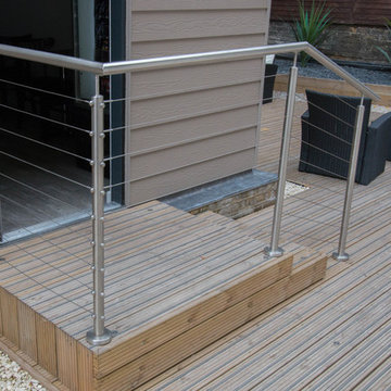 S/steel balustrade to the existing staircase and entrance