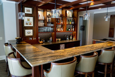 Home bar - home bar idea in Charlotte