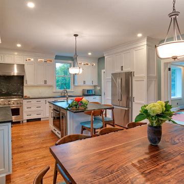 Brighton Cascade and Wabash Beaded Inset Kitchen in Hingham and and Cherry
